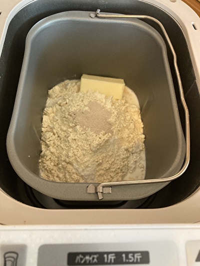 大豆粉入りパン材料