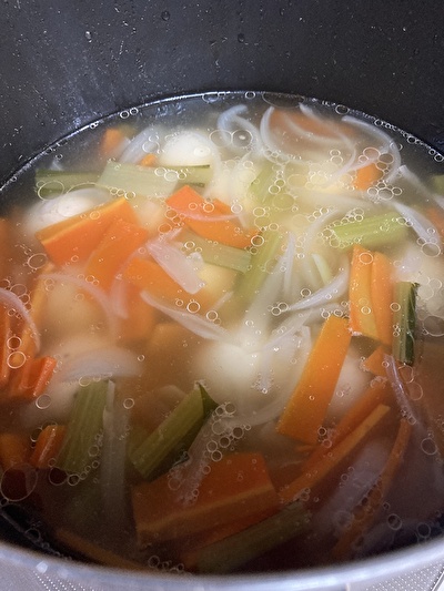 じゃが鶏ゴボウafter